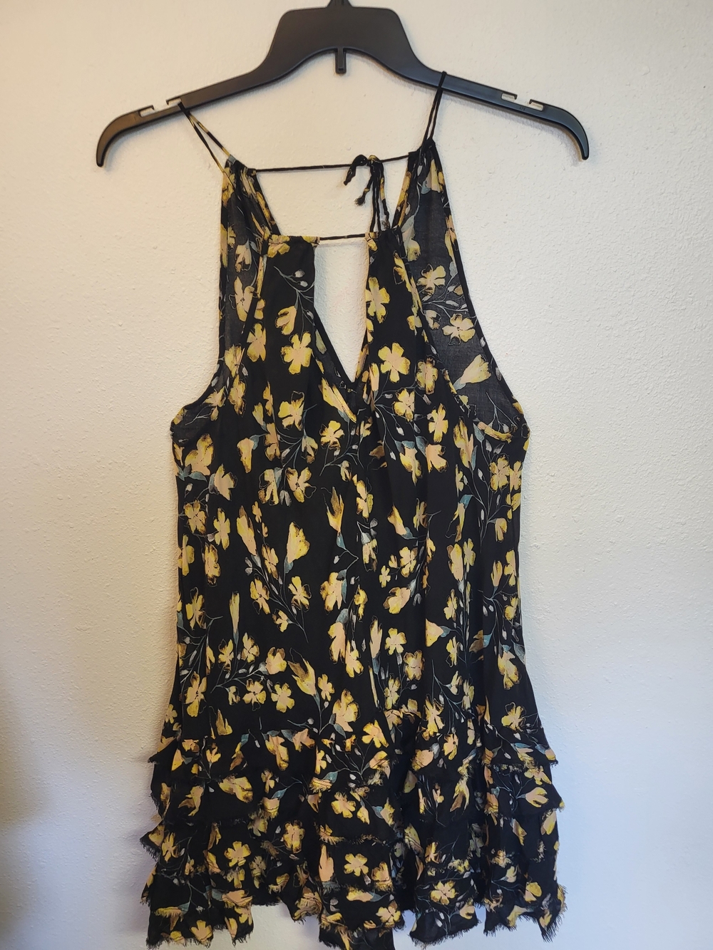 Intimately Free People Strappy Floral Dress, Ruffles, Festival, Spring, Size M
